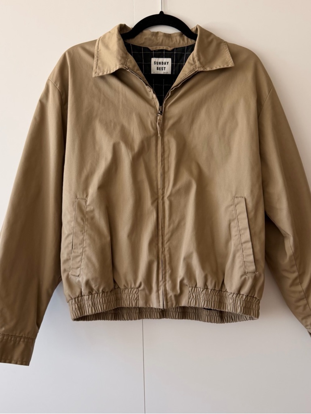 Aritzia Tan Bomber Jacket